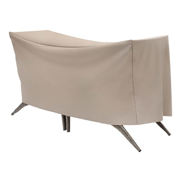 Modern Leisure Basics Patio Bistro Table & Chair Set Cover, 65 in. L x 32 in. W x 3 in. H, Beige 3114 - main